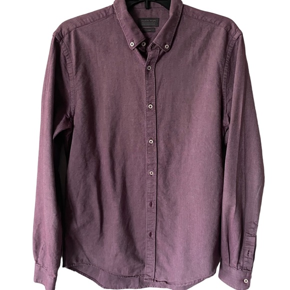 Zara Shirts Zara Man Slim Fit Long Sleeve Shirt Poshmark